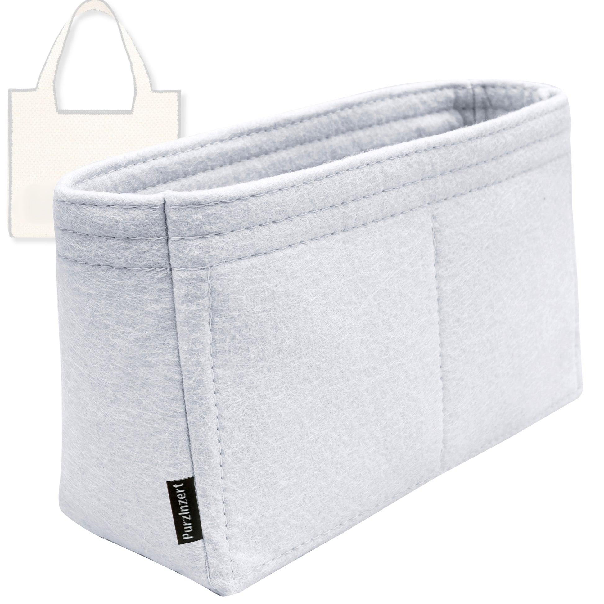 Bag Insert for (Loewe, Mini Font Tote in raffia) Organizer Tote Purse Organiser Liner Shaper [Premium Felt Material]