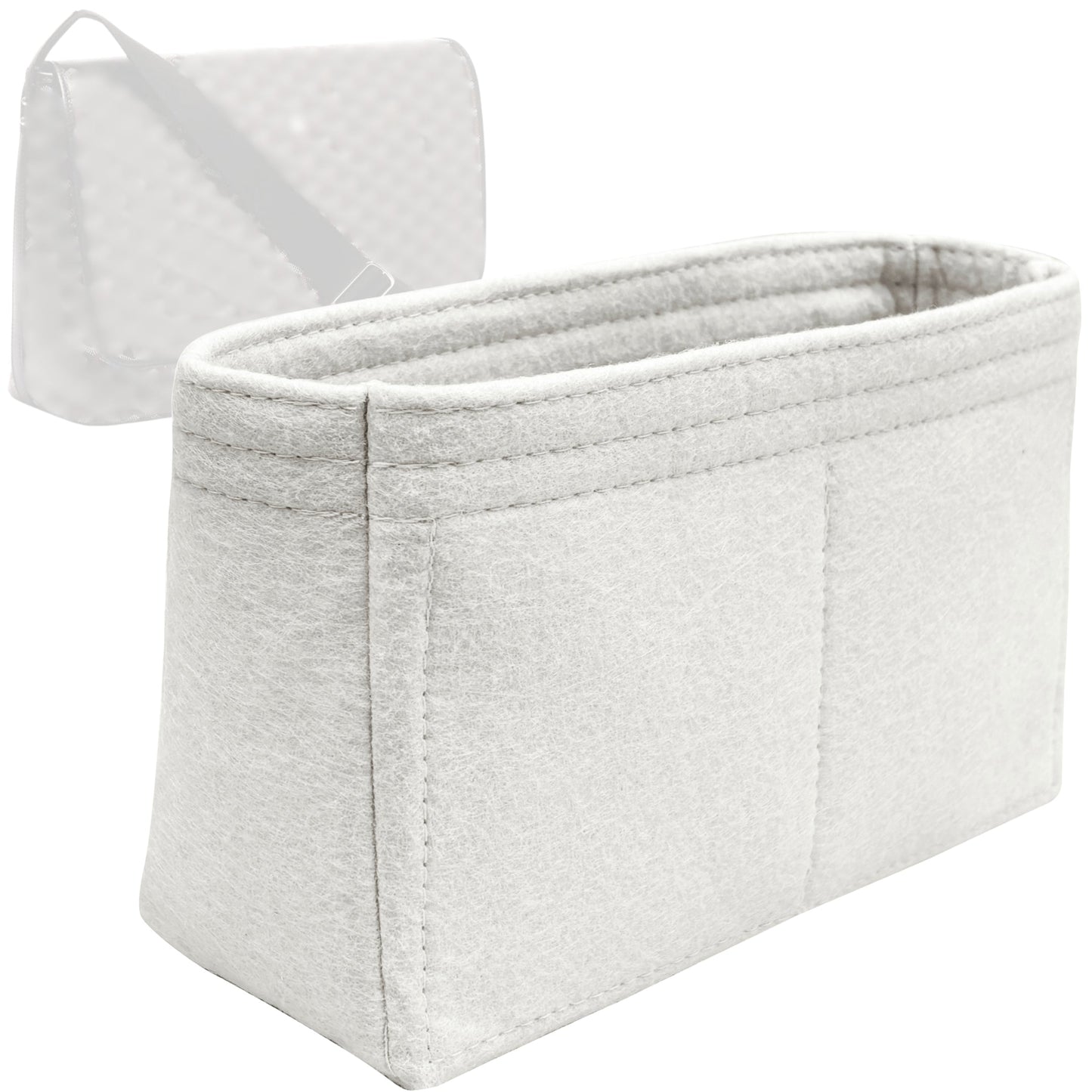 Bag Insert for (Goyard, Capetien MM Messenger) Organizer Tote Purse Organiser Liner Shaper [Premium Felt Material]