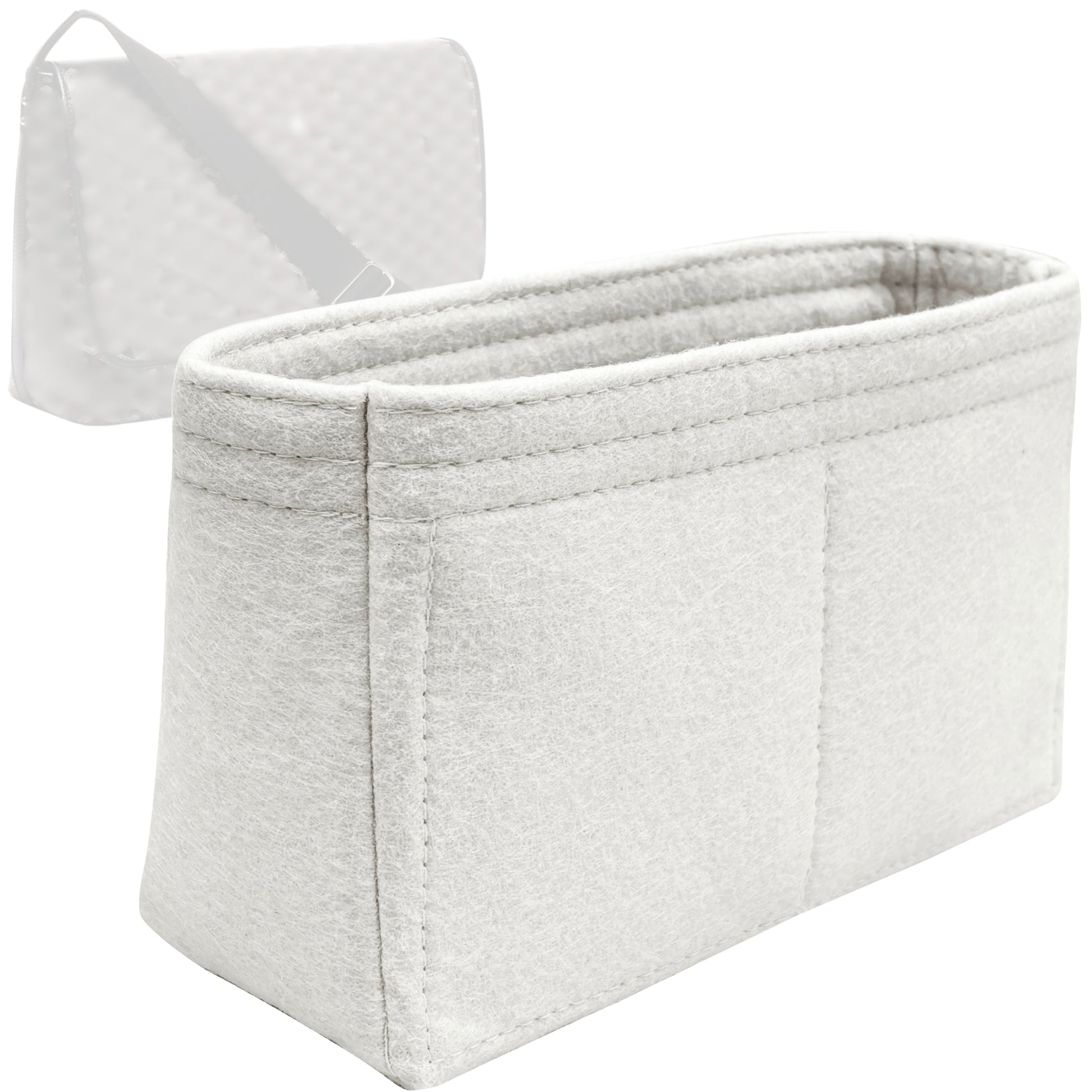 Bag Insert for (Goyard, Capetien MM Messenger) Organizer Tote Purse Organiser Liner Shaper [Premium Felt Material]