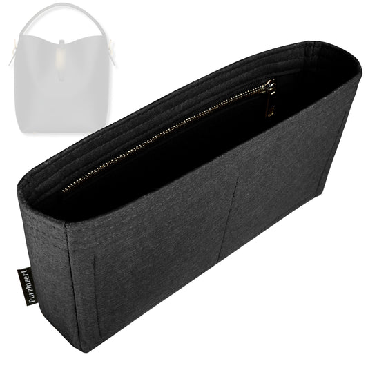 Bag Insert for (Saint Laurent (YSL), LE 37 mini in shiny leather) Organizer Tote Purse Organiser Liner Shaper [Premium Felt Material]