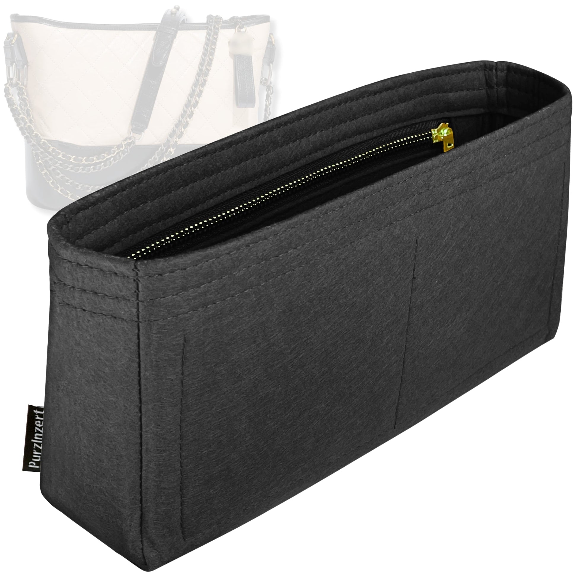 Bag Insert for (Chanel, Gabrielle Large Hobo) Organizer Tote Purse Organiser Liner Shaper [Premium Felt Material]