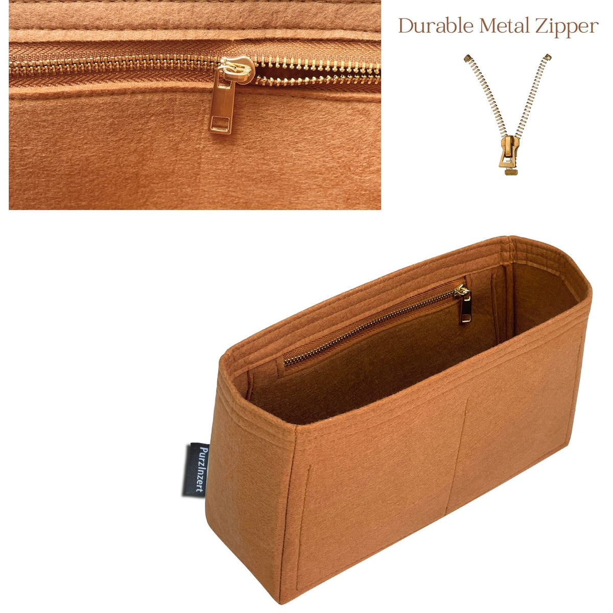 Bag Insert for (Miu Miu, Large Arcadie Leather Bag) Organizer of Felt Fabric