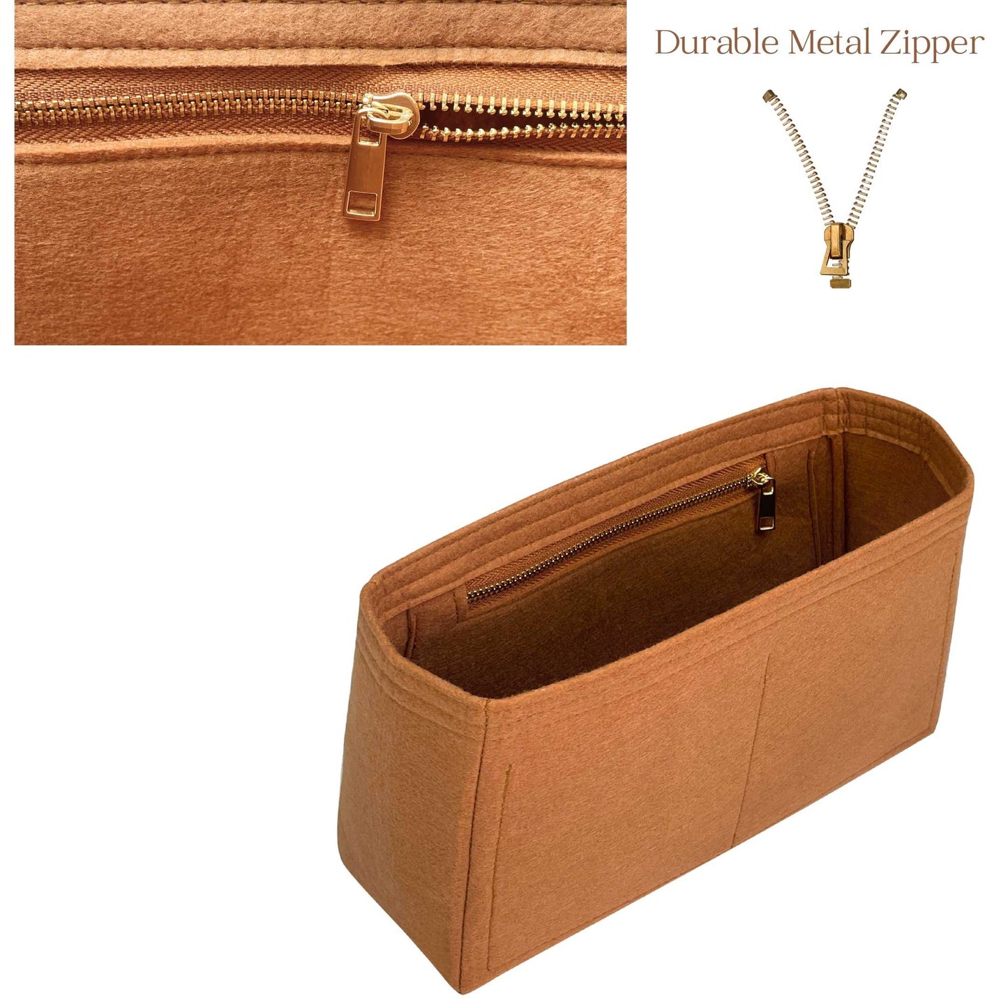 Bag Insert for (Mulberry, Mini Bayswater) Organizer of Felt Fabric
