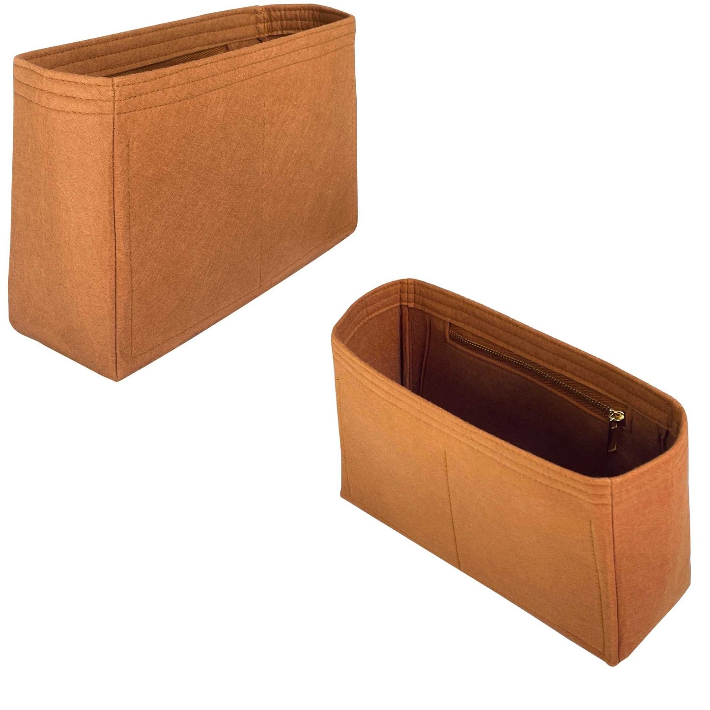 Bag Insert for (Mulberry, East West Bayswater Clutch) Organizer of Felt Fabric