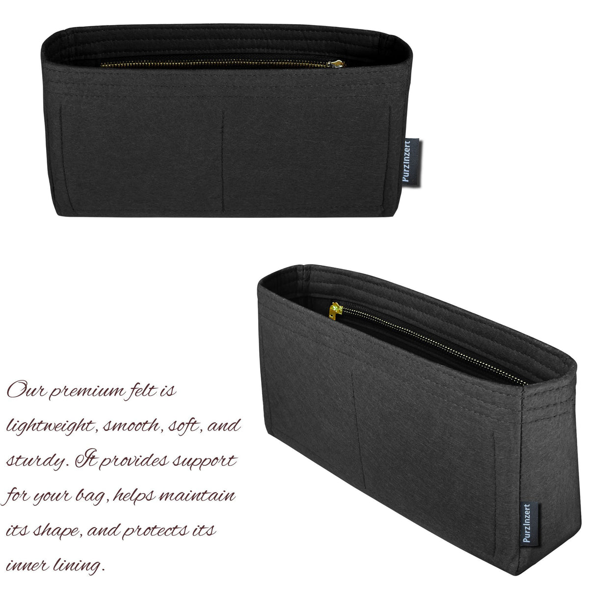 Bag Insert for (Chanel, Maxi Flapbag 32cm) Organizer of Felt Fabric