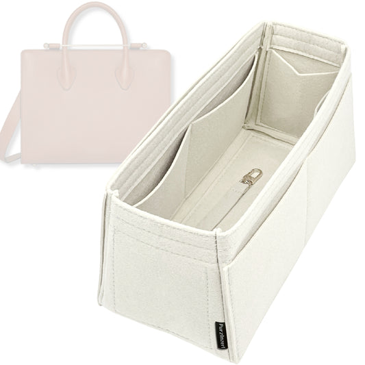 Bag Insert for (Strathberry, Midi Tote) Organizer Tote Purse Organiser Liner Shaper [Premium Felt Material]