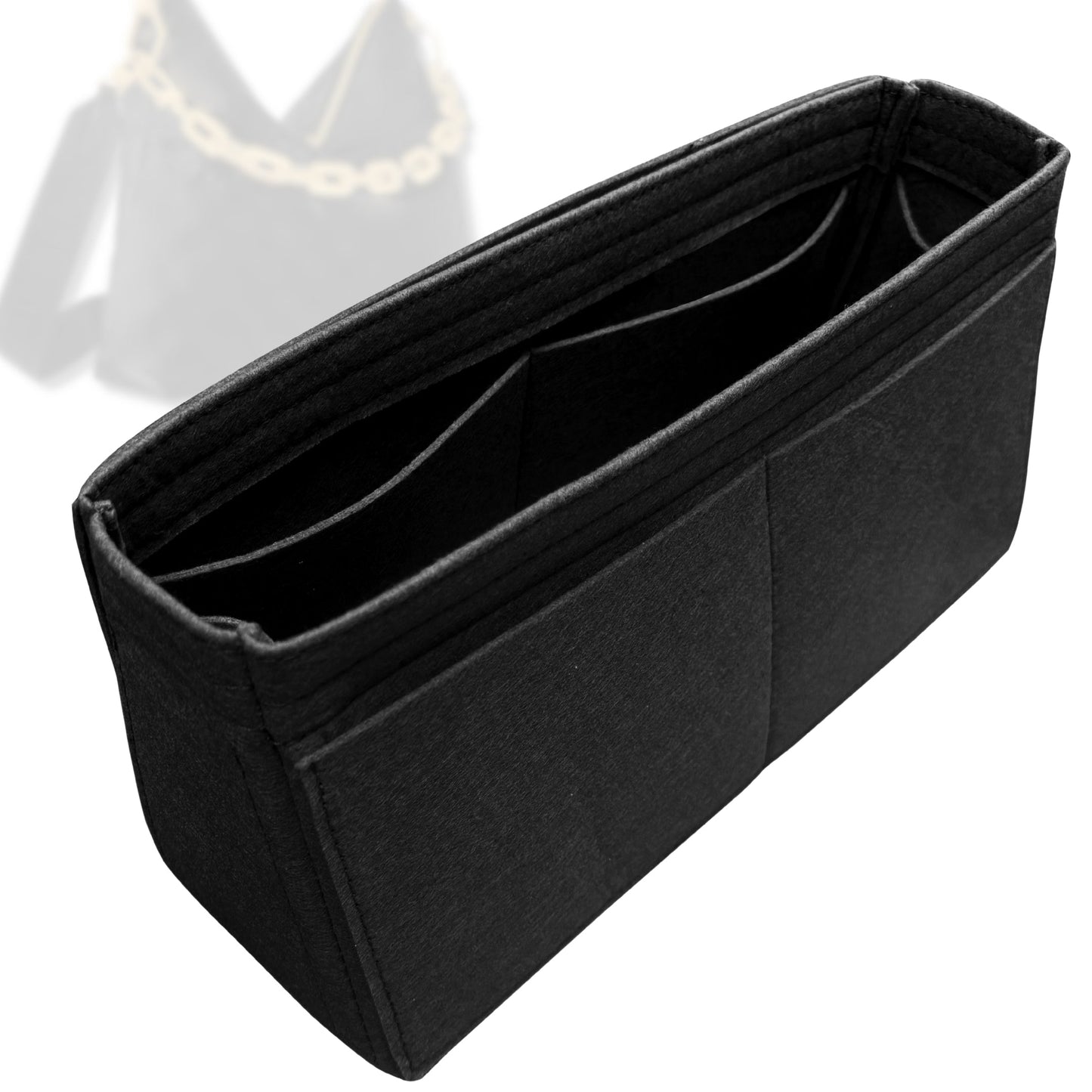 Bag Insert for (LV, Coussin Hobo MM) Organizer Tote Purse Organiser Liner Shaper [Premium Felt Material]