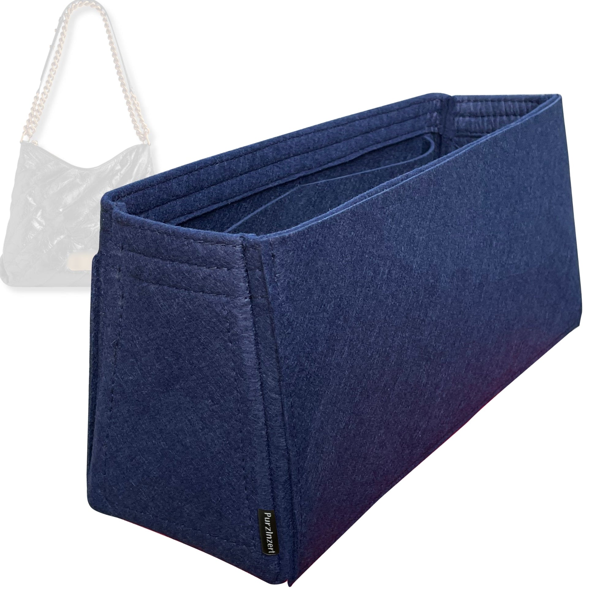 Bag Insert for (Balenciaga, Crush Hobo Bag Small) Organizer Tote Purse Organiser Liner Shaper [Premium Felt Material]