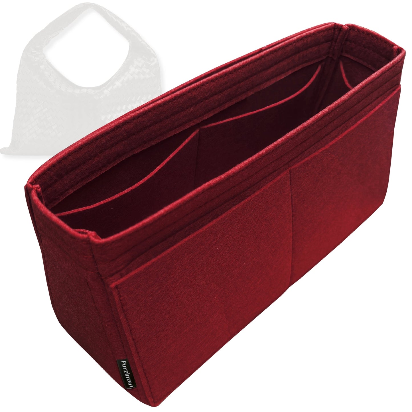 Bag Insert for (Bottega Veneta, BV Hop Small) Organizer Tote Purse Organiser Liner Shaper [Premium Felt Material]