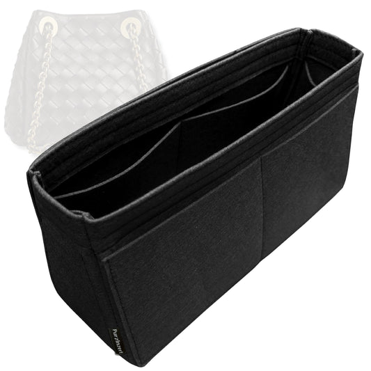Bag Insert for (Bottega Veneta, Parachute Small) Organizer Tote Purse Organiser Liner Shaper [Premium Felt Material]