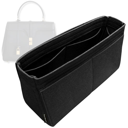 Bag Insert for (Celine, Classique 16 Bag) Organizer Tote Purse Organiser Liner Shaper [Premium Felt Material]