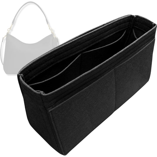 Bag Insert for (Coach, Laurel Shoulder Bag) Organizer Tote Purse Organiser Liner Shaper [Premium Felt Material]