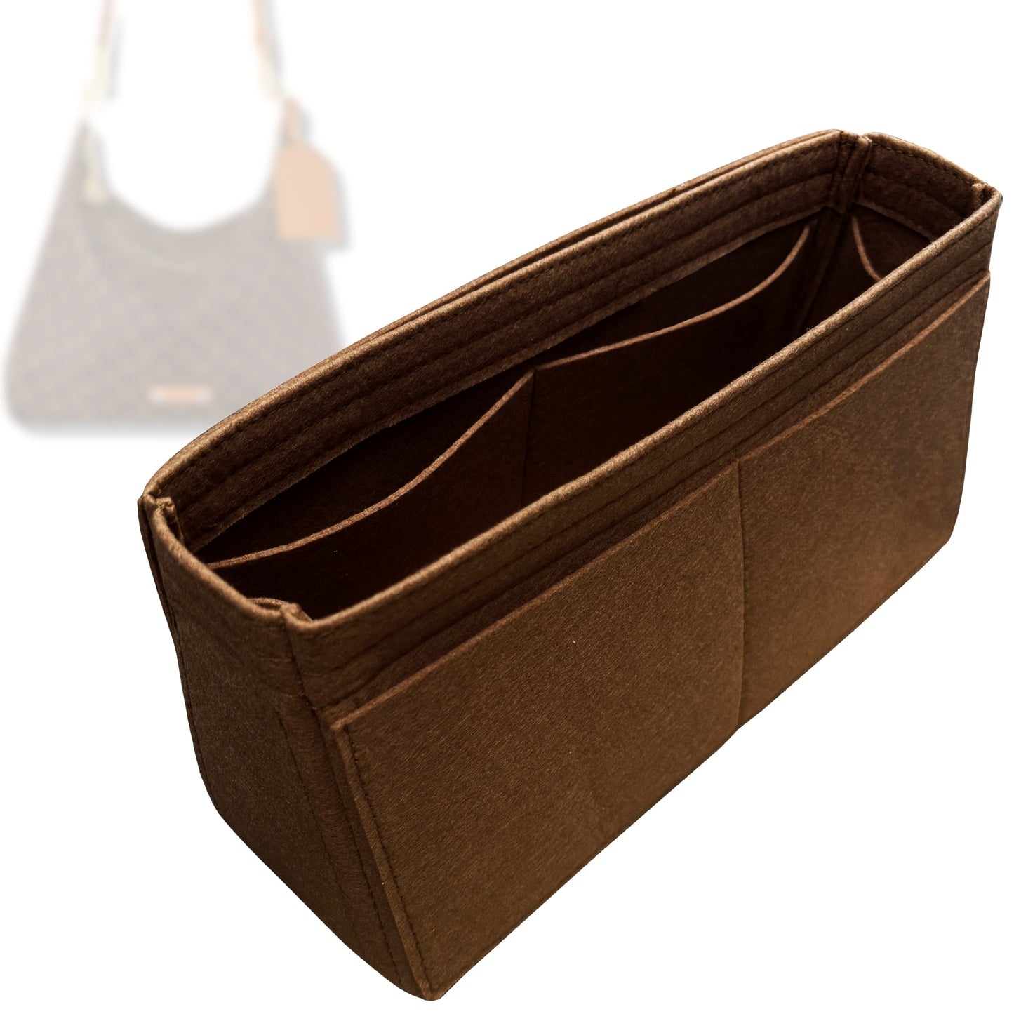Bag Insert for (LV, Vagabond Hobo) Organizer Tote Purse Organiser Liner Shaper [Premium Felt Material]