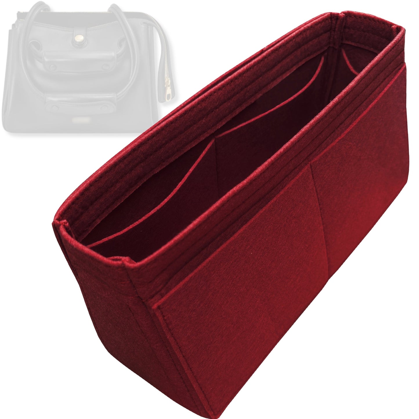 Bag Insert for (Loewe, Small Madrid bag) Organizer Tote Purse Organiser Liner Shaper [Premium Felt Material]