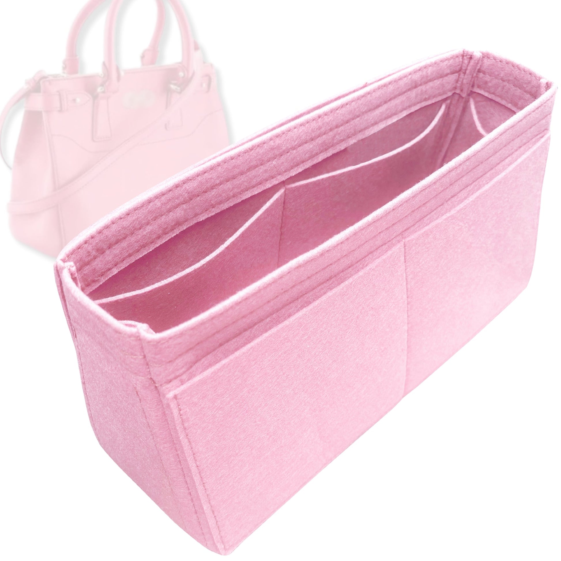 Bag Insert for (Ferragamo, Beky Tote Bag) Organizer Tote Purse Organiser Liner Shaper [Premium Felt Material]