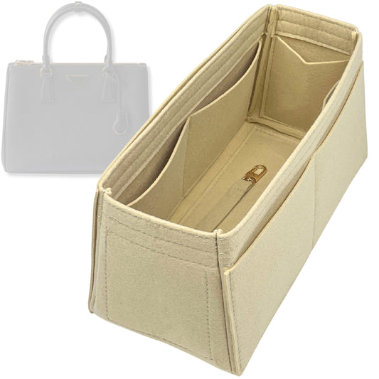 Bag Insert for (Prada, Galleria Medium) Organizer Tote Purse Organiser Liner Shaper [Premium Felt Material]