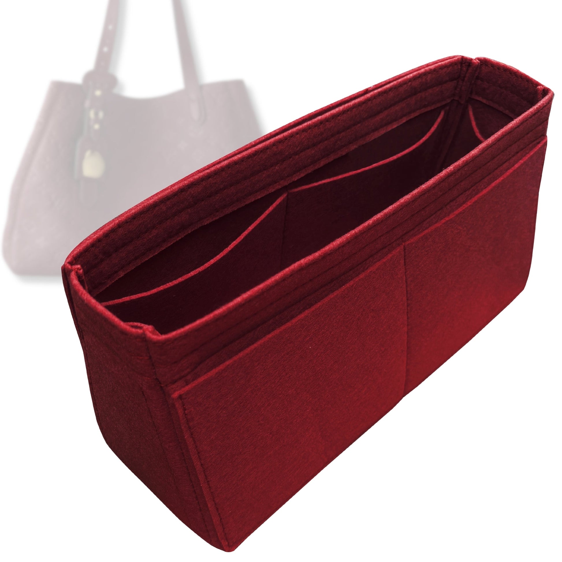 Bag Insert for (LV, All In One MM) Organizer Tote Purse Organiser Liner Shaper [Premium Felt Material]