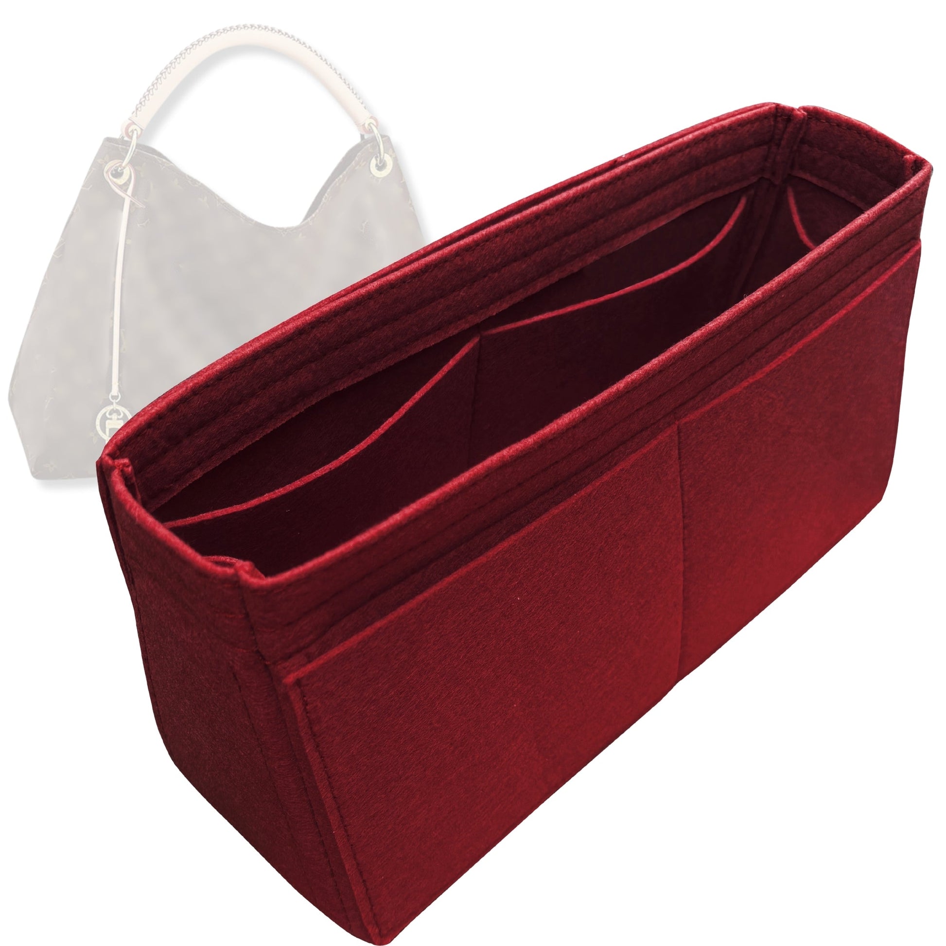 Bag Insert for (LV, Artsy GM (Large)) Organizer Tote Purse Organiser Liner Shaper [Premium Felt Material]