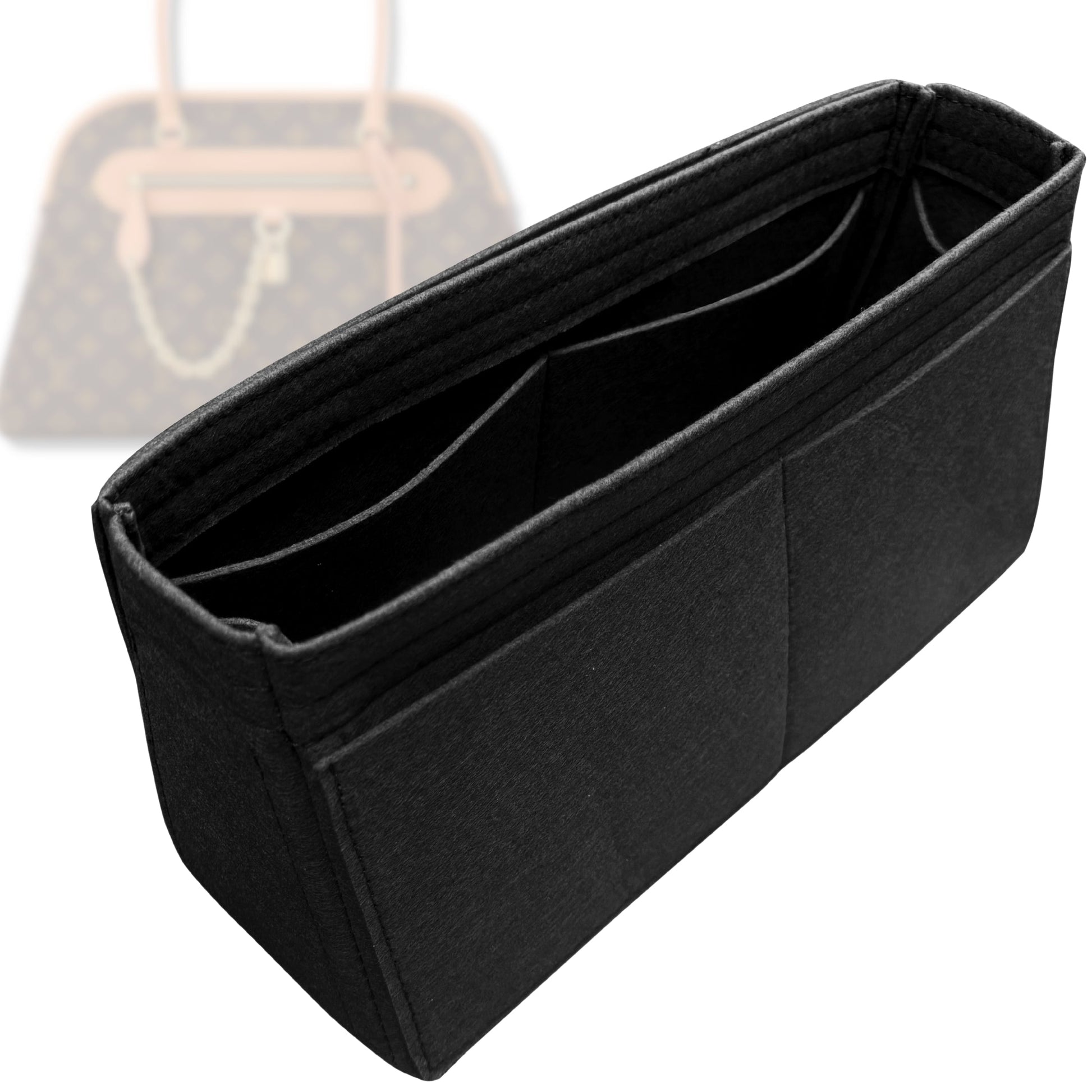 Bag Insert for (LV, Ever More MM) Organizer Tote Purse Organiser Liner Shaper [Premium Felt Material]