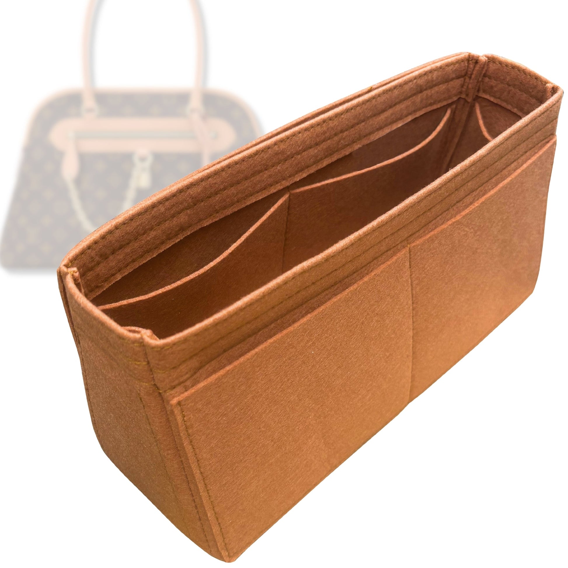 Bag Insert for (LV, Ever More PM) Organizer Tote Purse Organiser Liner Shaper [Premium Felt Material]