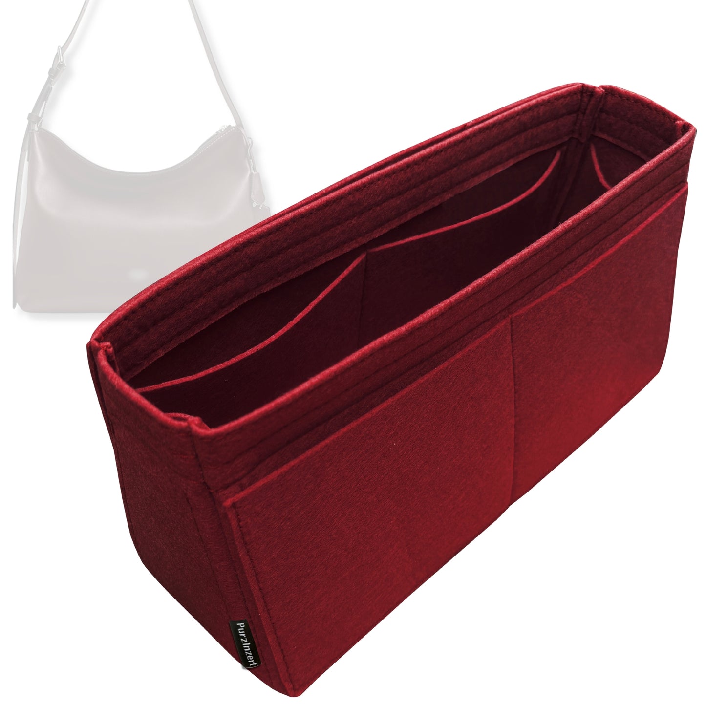 Bag Insert for (Coach, MOTT MESSENGER BAG 38) Organizer Tote Purse Organiser Liner Shaper [Premium Felt Material]