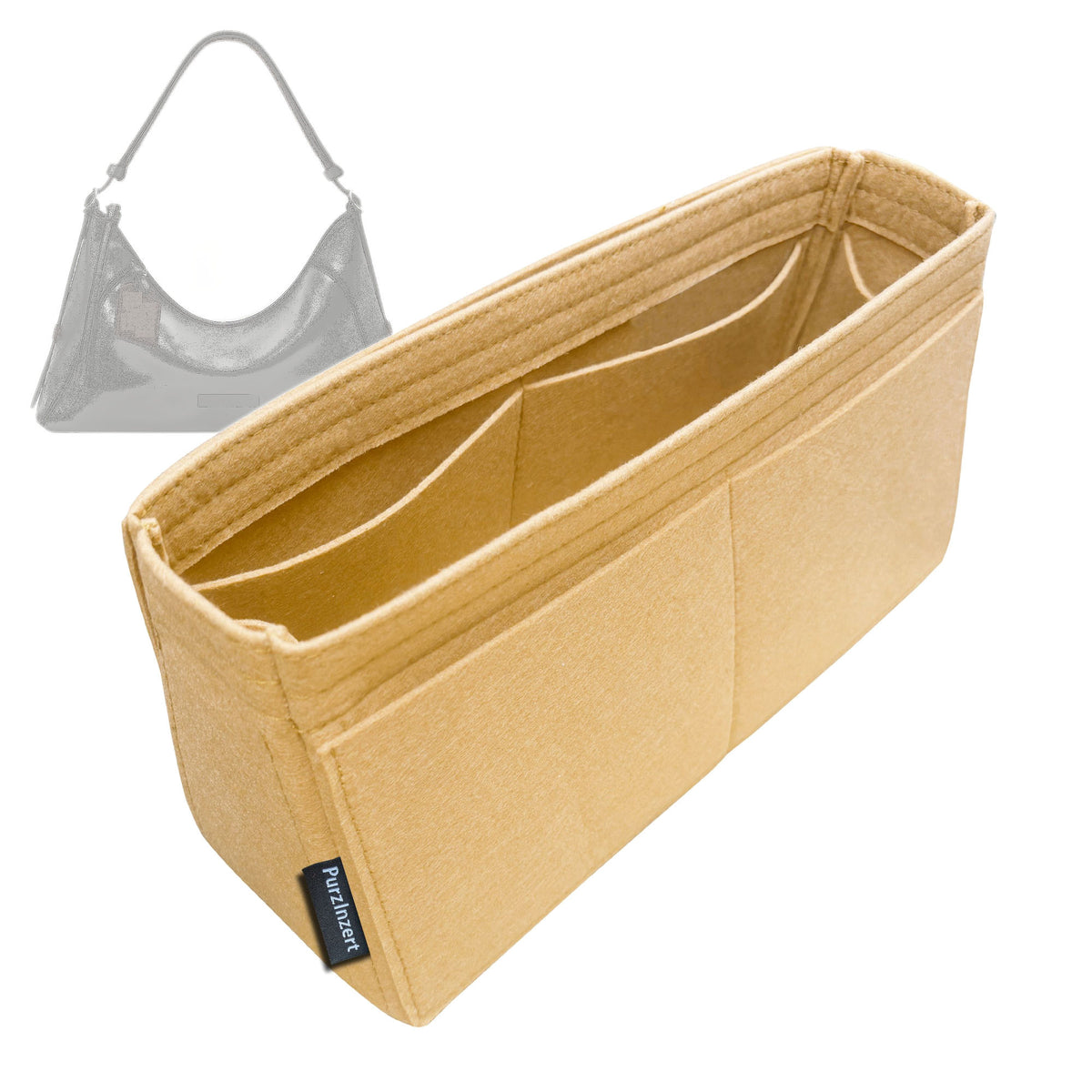 Bag Insert for (LV, CarryAll East West) Organizer Tote Purse Organiser Liner Shaper [Premium Felt Material]
