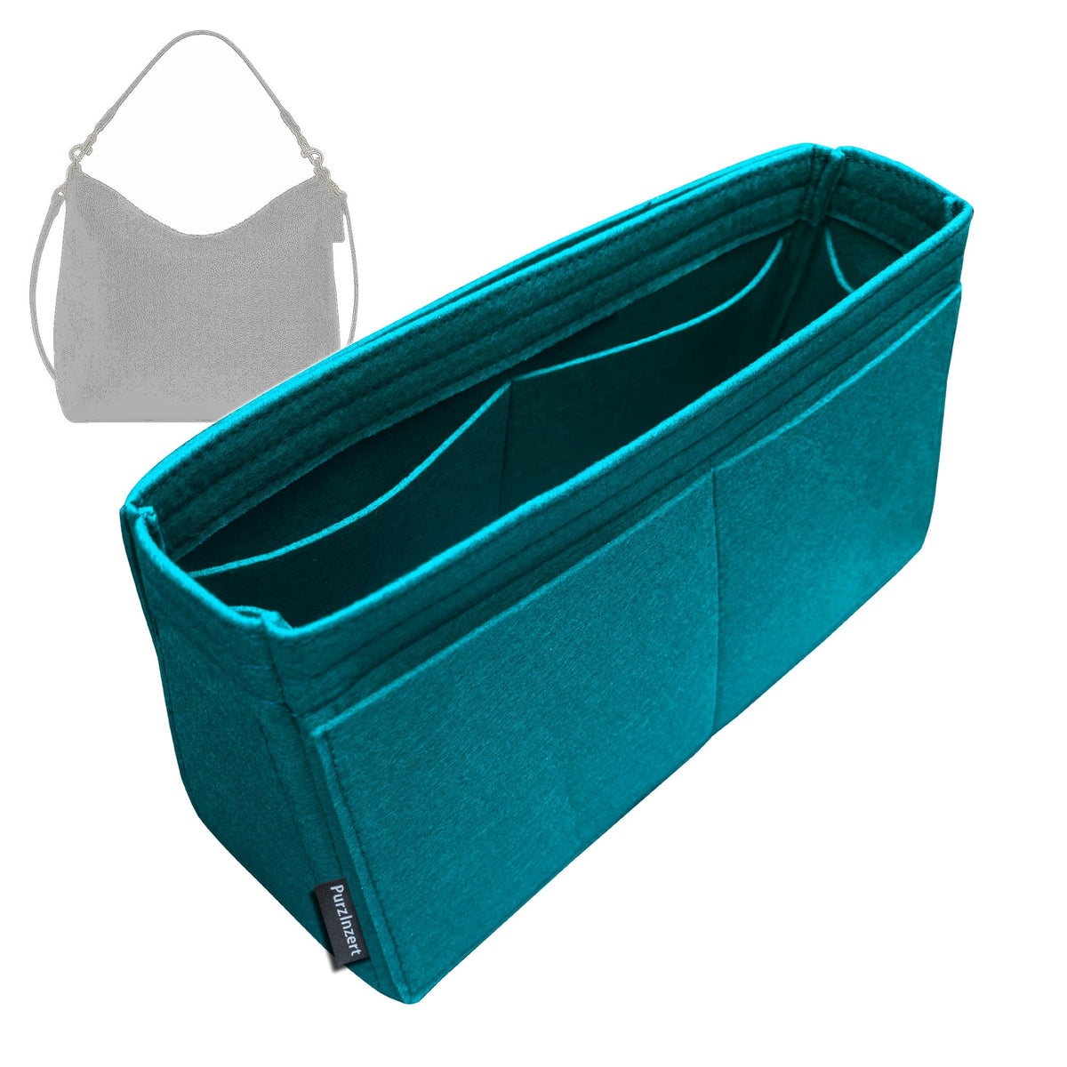 Bag Insert for (Coach, Laurel Large Shoulder Bag) Organizer Tote Purse Organiser Liner Shaper [Premium Felt Material]