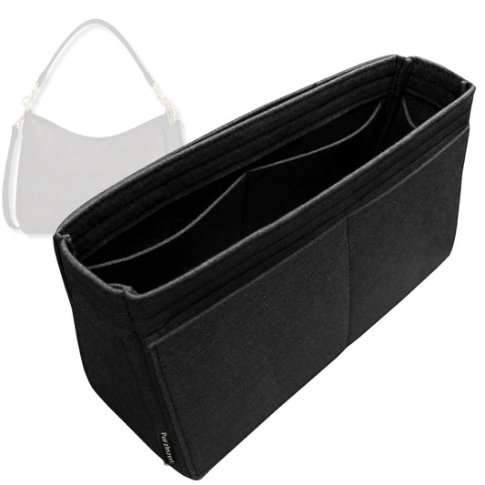 Bag Insert for (Coach, Laurel Large Shoulder Bag) Organizer Tote Purse Organiser Liner Shaper [Premium Felt Material]