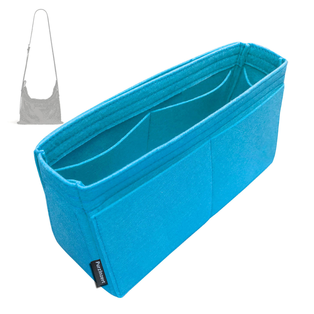 Bag Insert for (Balenciaga, Men's Shopper Dust Bag Crossbody Pouch Medium) Organizer Tote Purse Organiser Liner Shaper [Premium Felt Material]