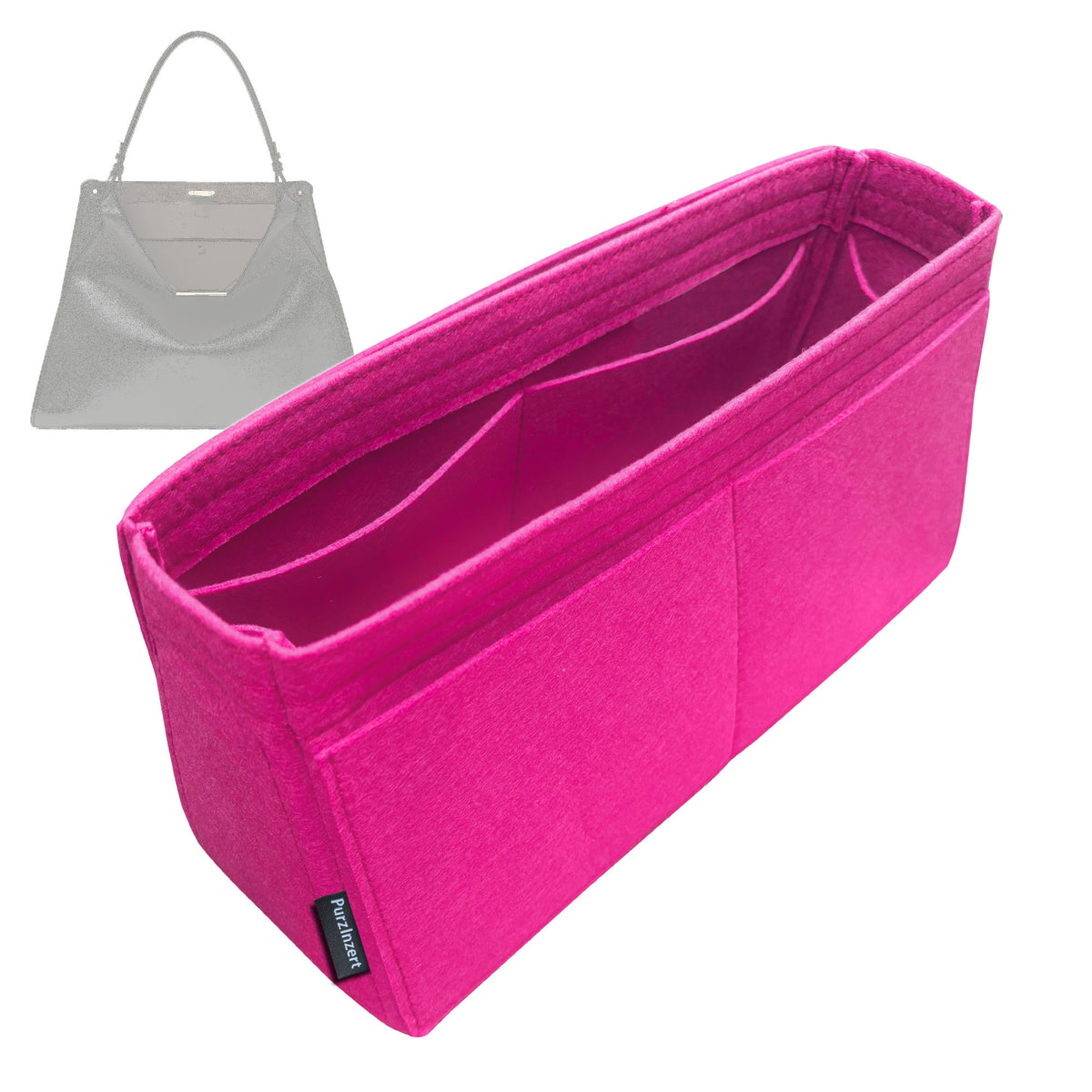 Bag Insert for (Fendi, Way Large) Organizer Tote Purse Organiser Liner Shaper [Premium Felt Material]
