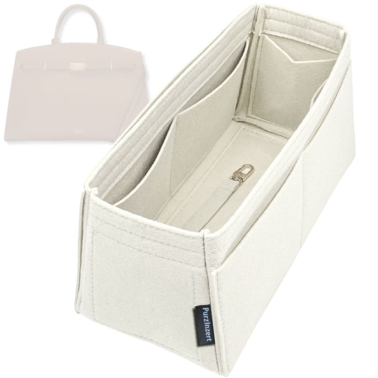 Bag Insert for (DeMellier, The Small Hudson) Organizer Tote Purse Organiser Liner Shaper [Premium Felt Material]
