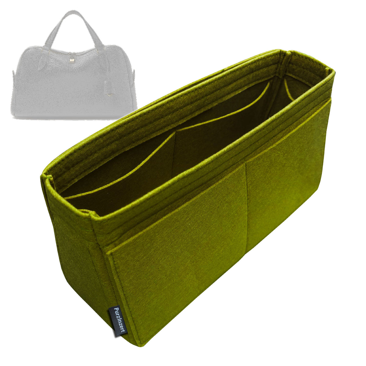 Bag Insert for (Loro Piana, Medium Needle bag) Organizer Tote Purse Organiser Liner Shaper [Premium Felt Material]