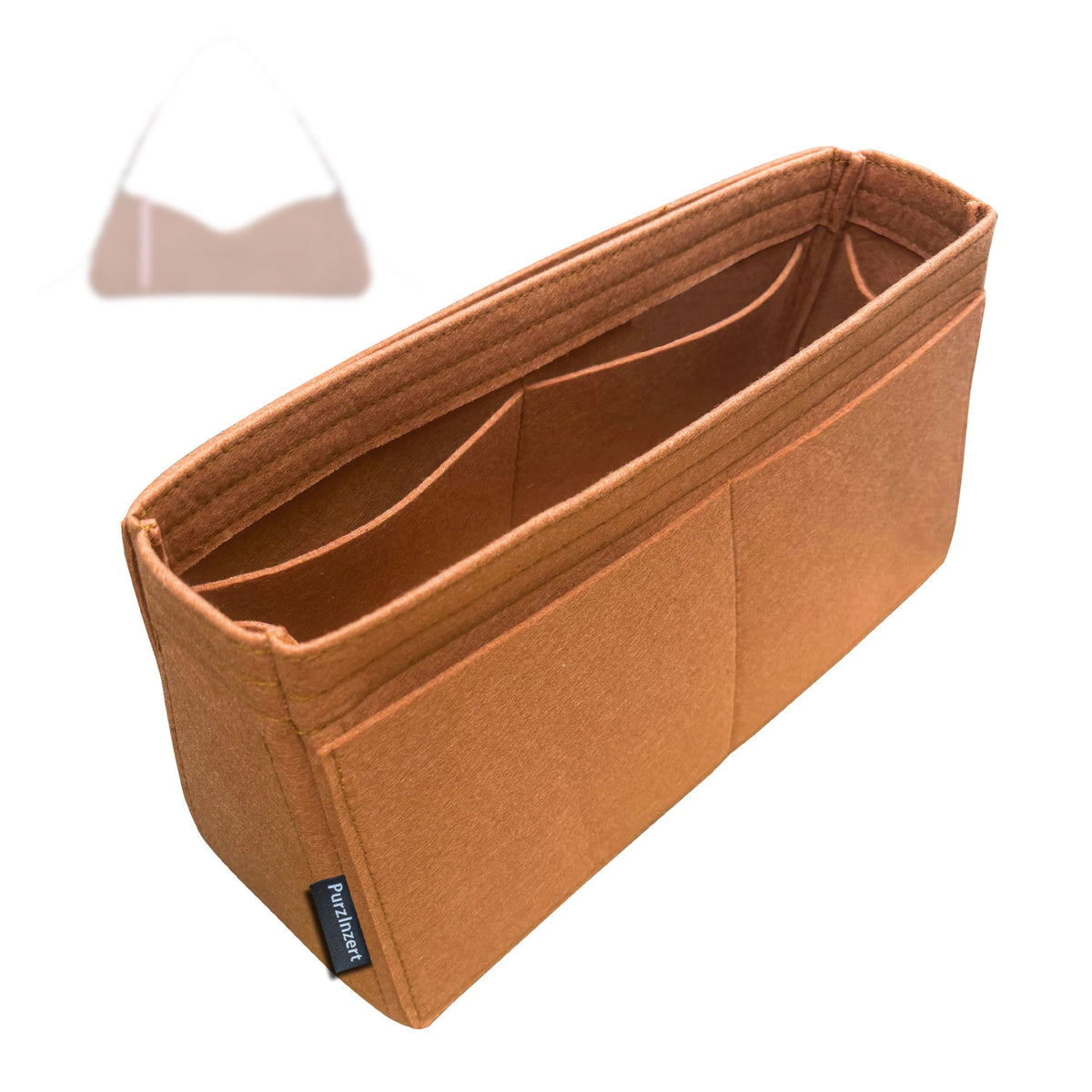 Bag Insert for (Longchamp, Re-Play S Shoulder Bag) Organizer Tote Purse Organiser Liner Shaper [Premium Felt Material]