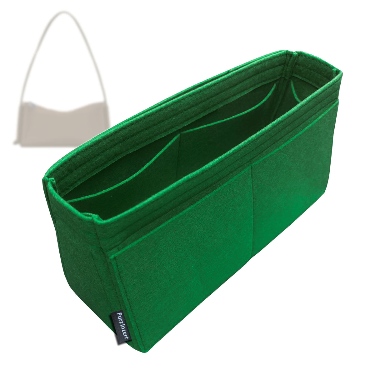 Bag Insert for (Longchamp, Le Pliage Xtra M Shoulder Bag) Organizer Tote Purse Organiser Liner Shaper [Premium Felt Material]