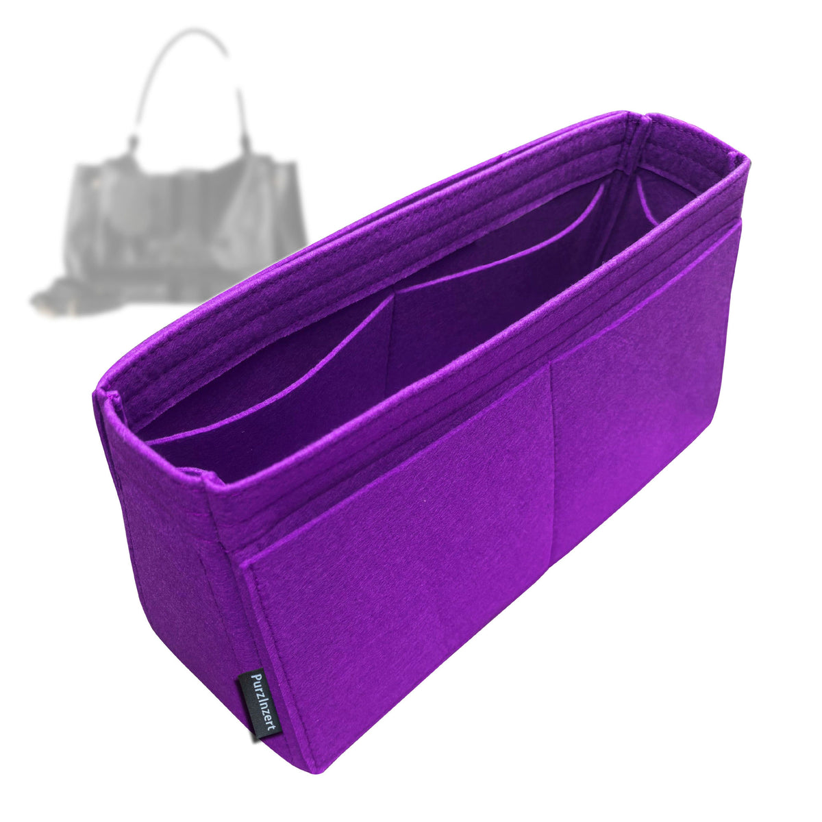 Bag Insert for (Gucci, Paparazzo Medium Top Handle Bag) Organizer Tote Purse Organiser Liner Shaper [Premium Felt Material]
