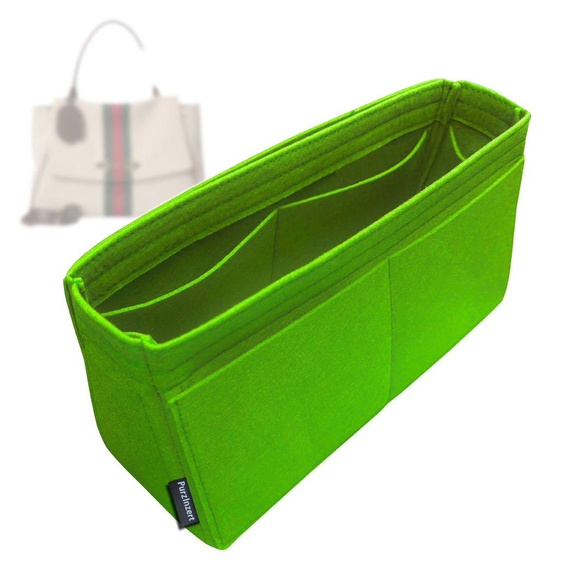 Bag Insert for (Gucci, Paparazzo Large Top Handle Bag) Organizer Tote Purse Organiser Liner Shaper [Premium Felt Material]