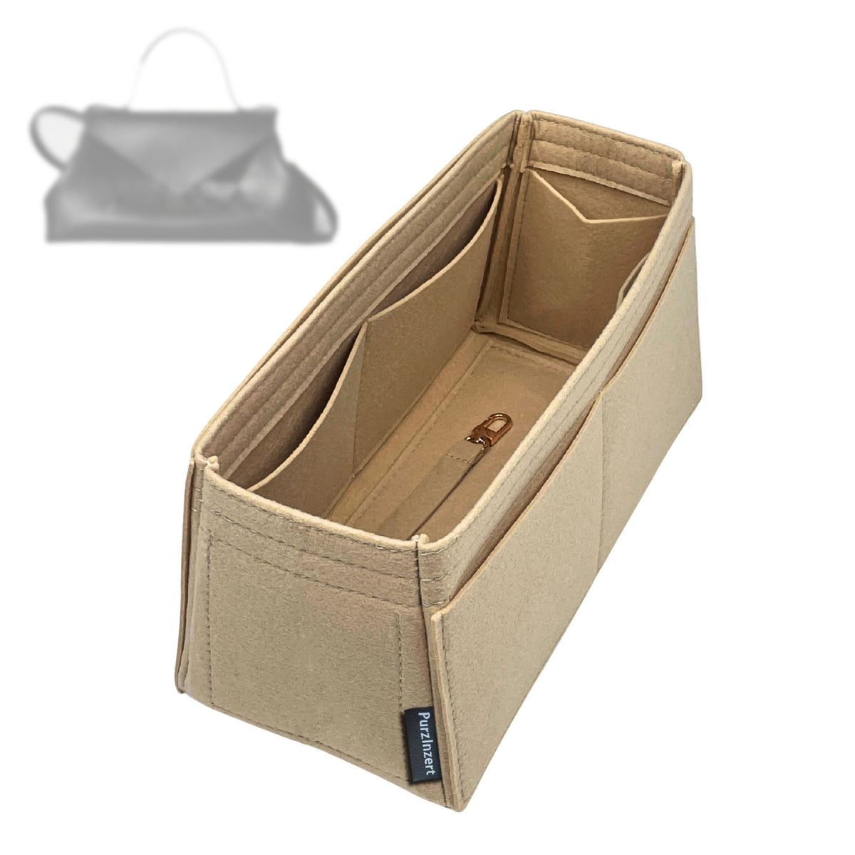 Bag Insert for (Celine, Flair 34cm) Organizer Tote Purse Organiser Liner Shaper [Premium Felt Material]