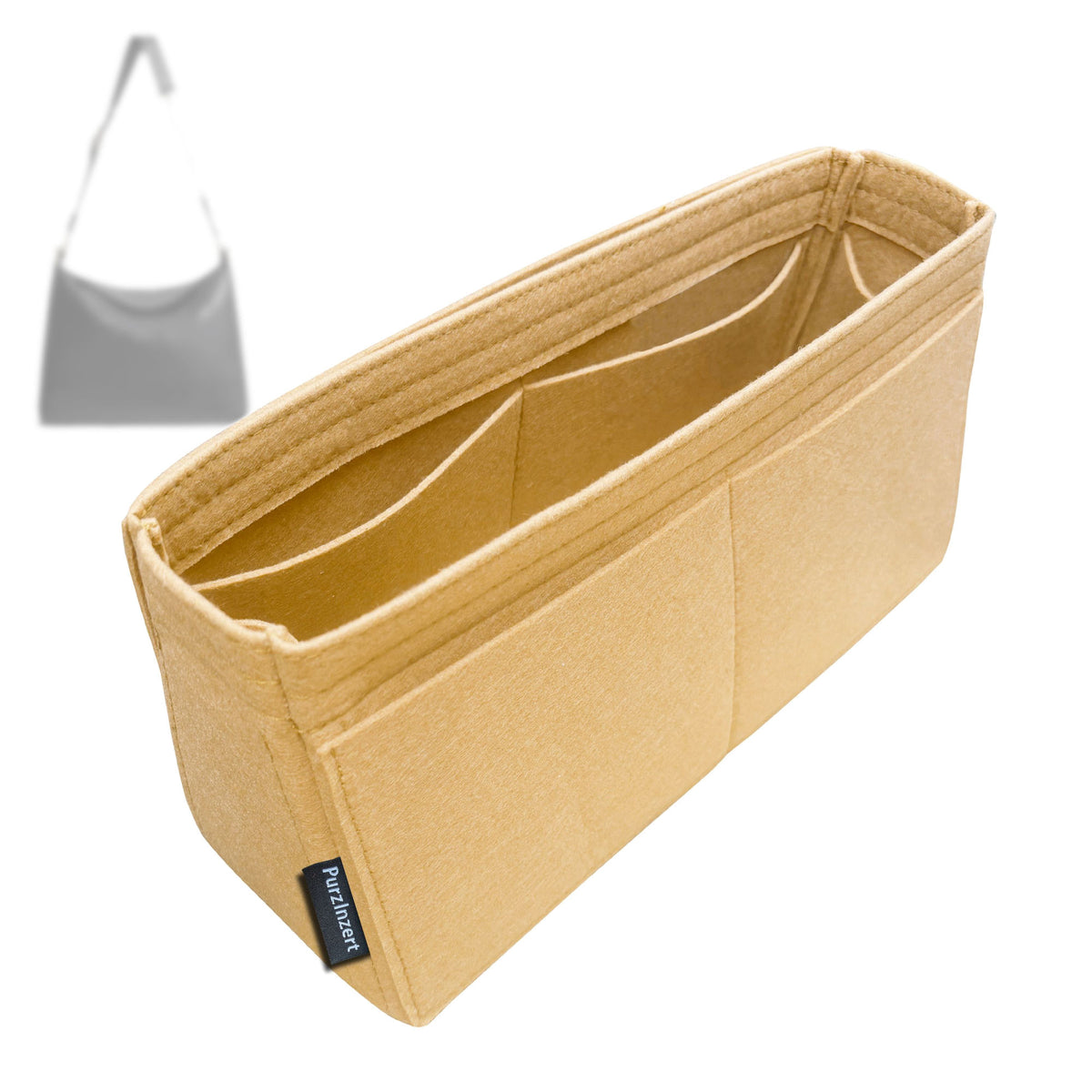 Bag Insert for (Dior, Medium Diorly Bag) Organizer Tote Purse Organiser Liner Shaper [Premium Felt Material]