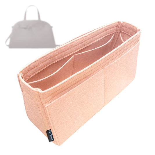 Bag Insert for (Tory Burch, Romy Bauletto) Organizer Tote Purse Organiser Liner Shaper [Premium Felt Material]