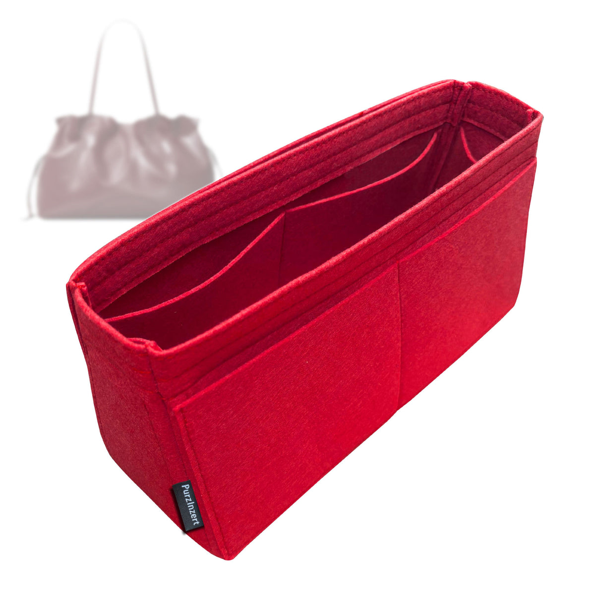 Bag Insert for (Tory Burch, Ella Natu*ra Drawstring Tote) Organizer Tote Purse Organiser Liner Shaper [Premium Felt Material]