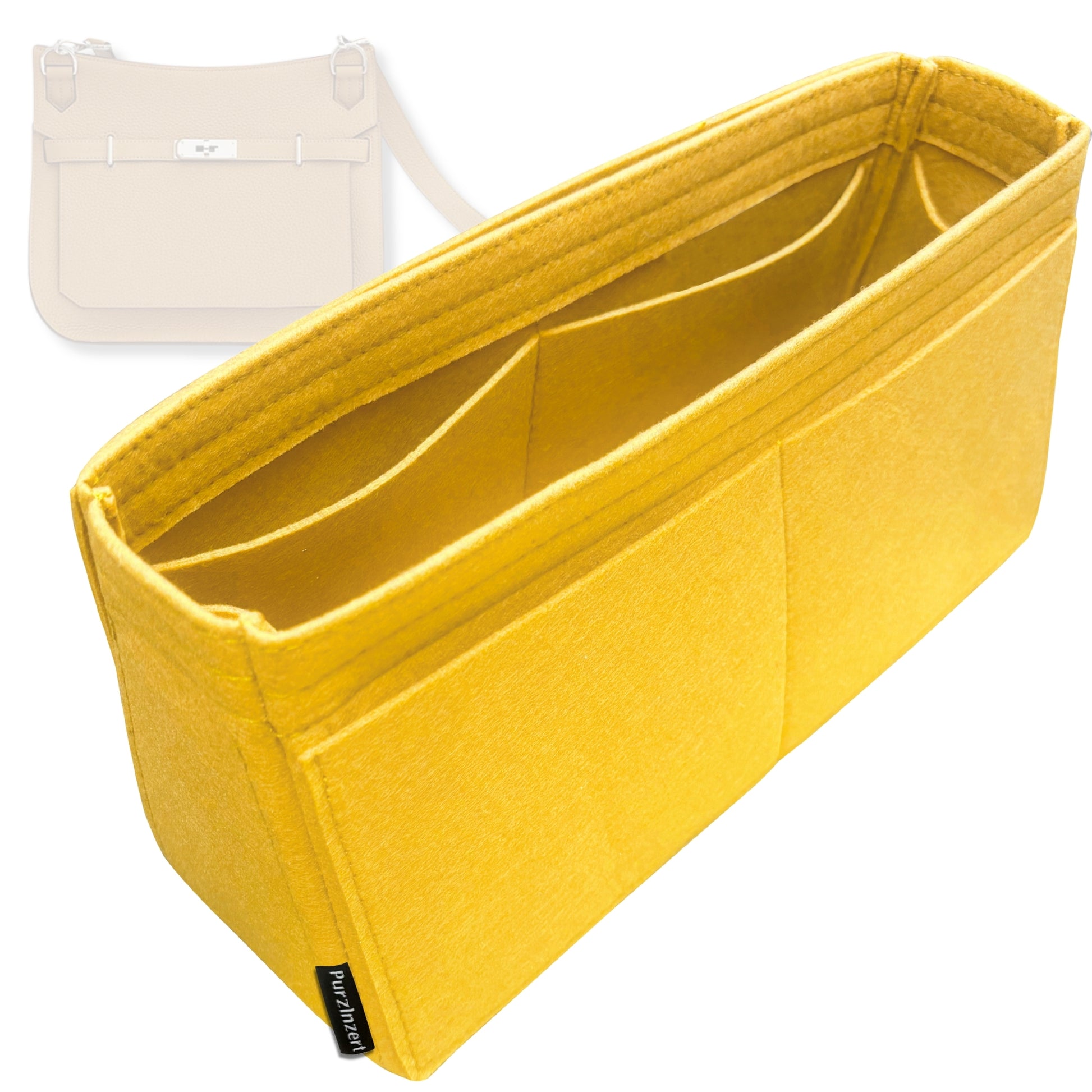 Bag Insert for (Hermes, Jypsiere 28) Organizer Tote Purse Organiser Liner Shaper [Premium Felt Material]