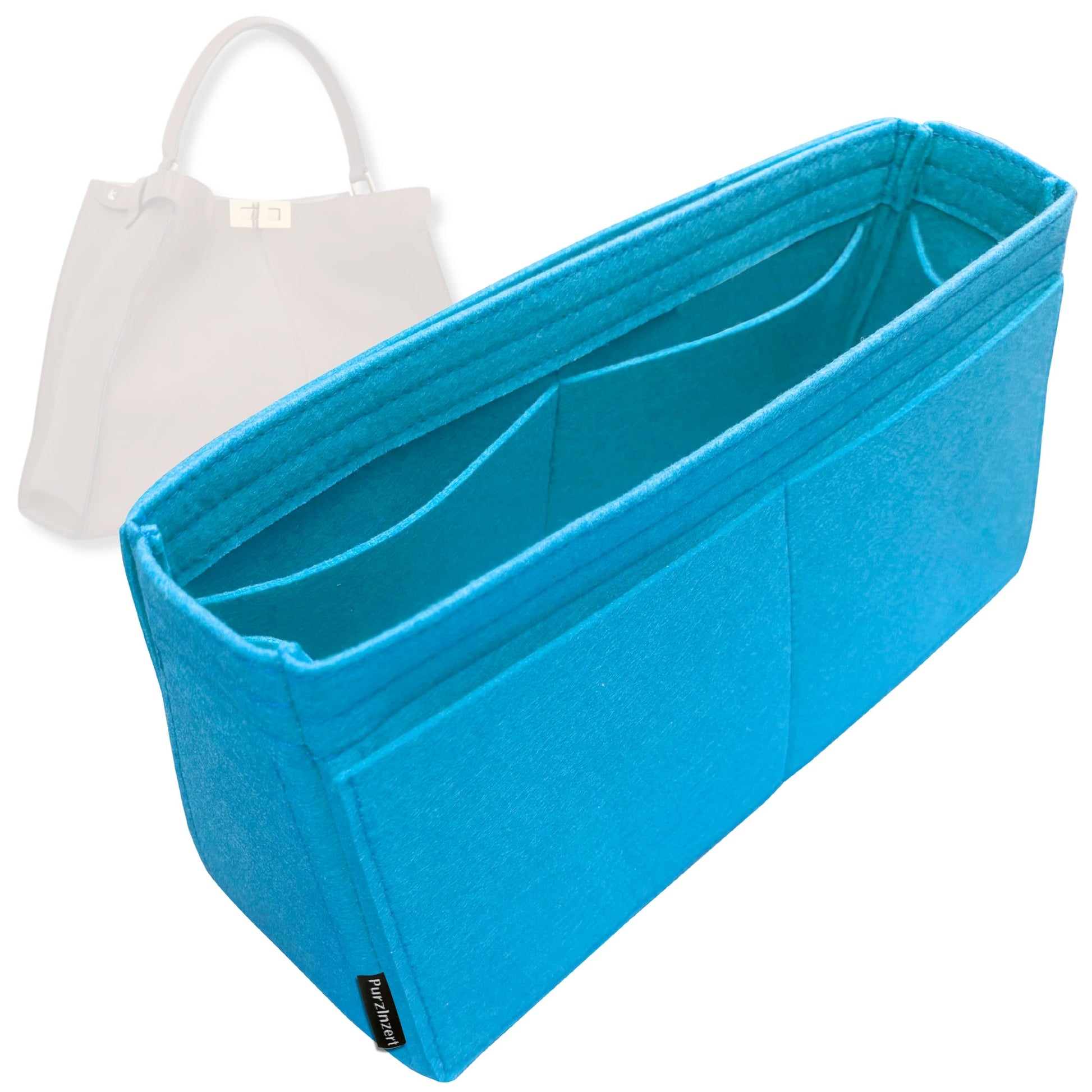 Bag Insert for (Fendi, Peekaboo X-Lite Medium) Organizer Tote Purse Organiser Liner Shaper [Premium Felt Material]