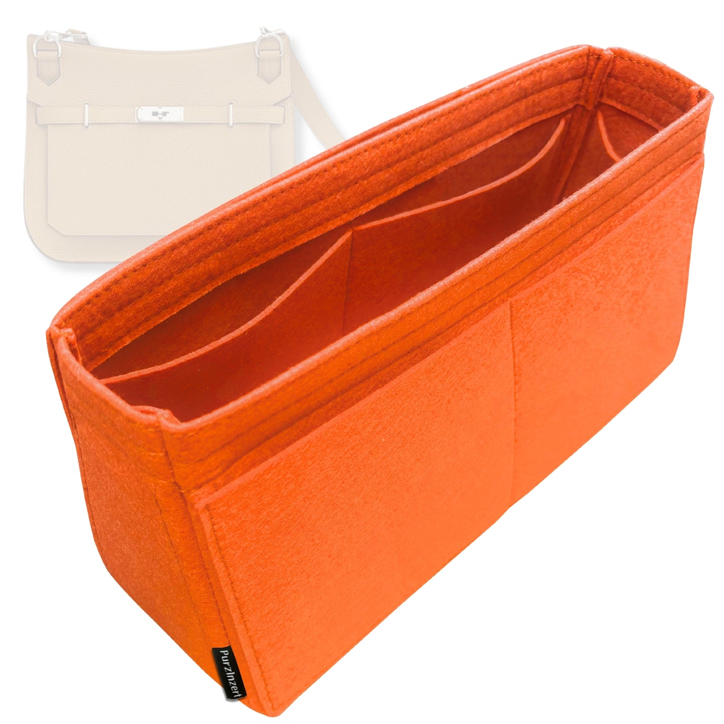 Bag Insert for (Hermes, Jypsiere 31) Organizer Tote Purse Organiser Liner Shaper [Premium Felt Material]