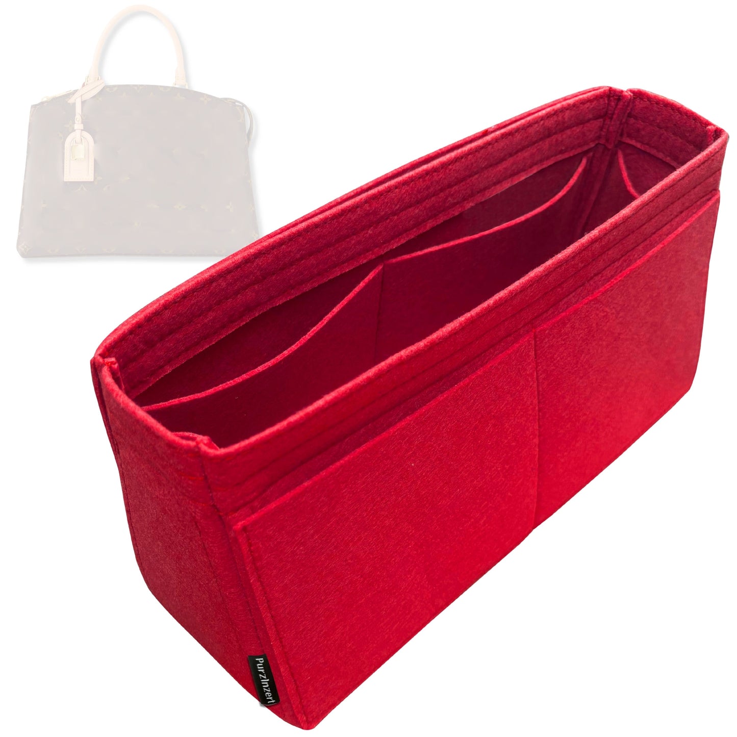 Bag Insert for (LV, Petit Palais) Organizer Tote Purse Organiser Liner Shaper [Premium Felt Material]