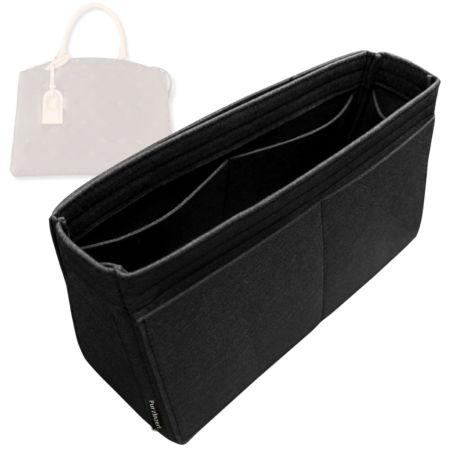 Bag Insert for (LV, Grand Palais) Organizer Tote Purse Organiser Liner Shaper [Premium Felt Material]
