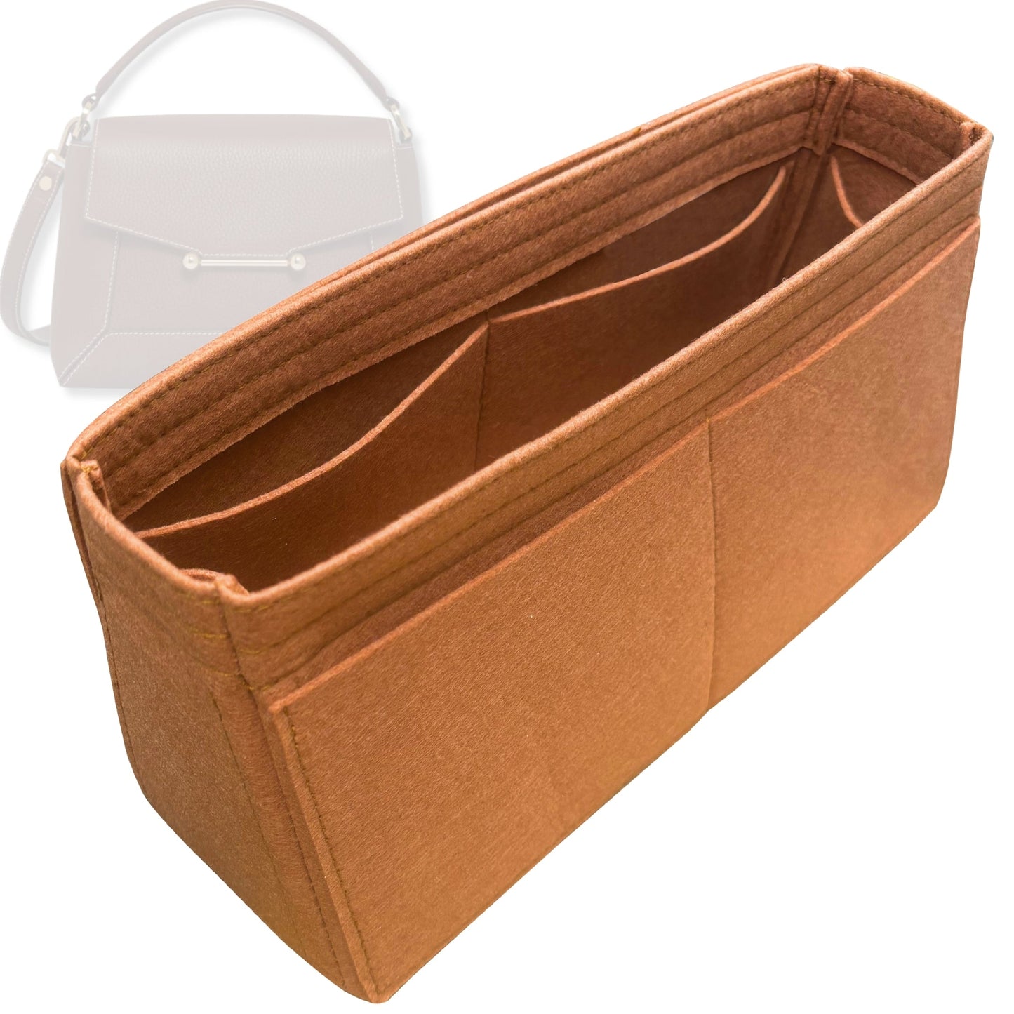 Bag Insert for (Strathberry, Mosaic Bag) Organizer Tote Purse Organiser Liner Shaper [Premium Felt Material]