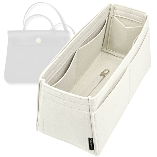 Bag Insert for (Hermes, Herbag Zip Cabine 50) Organizer Tote Purse Organiser Liner Shaper [Premium Felt Material]