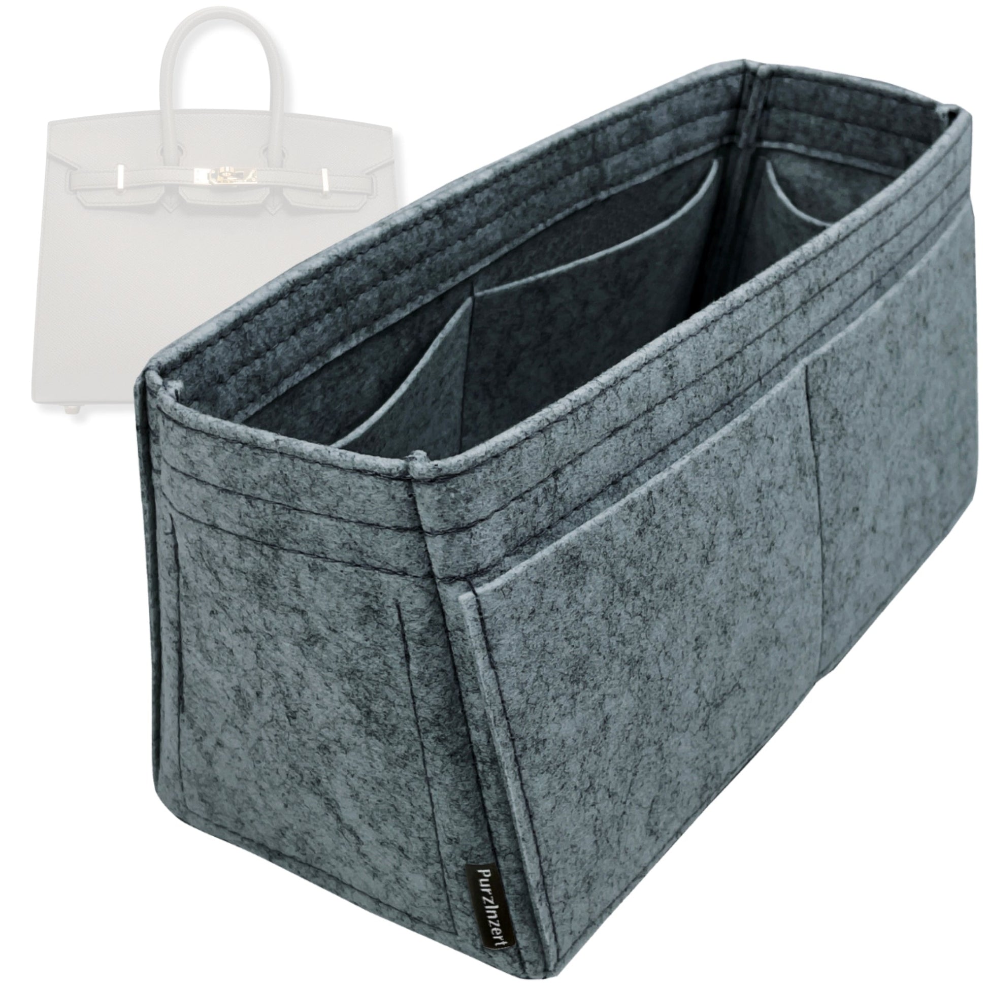 Bag Insert for (Hermes, Birkin 45) Organizer Tote Purse Organiser Liner Shaper [Premium Felt Material]