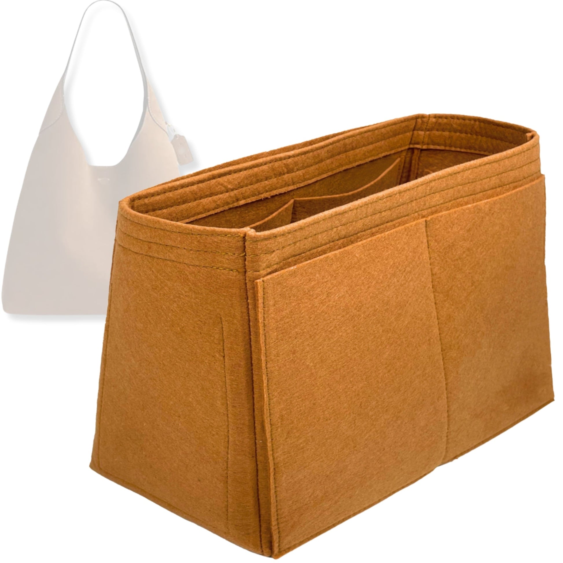 Bag Insert for (Coach, BROOKLYN SHOULDER BAG 39) Organizer Tote Purse Organiser Liner Shaper [Premium Felt Material]