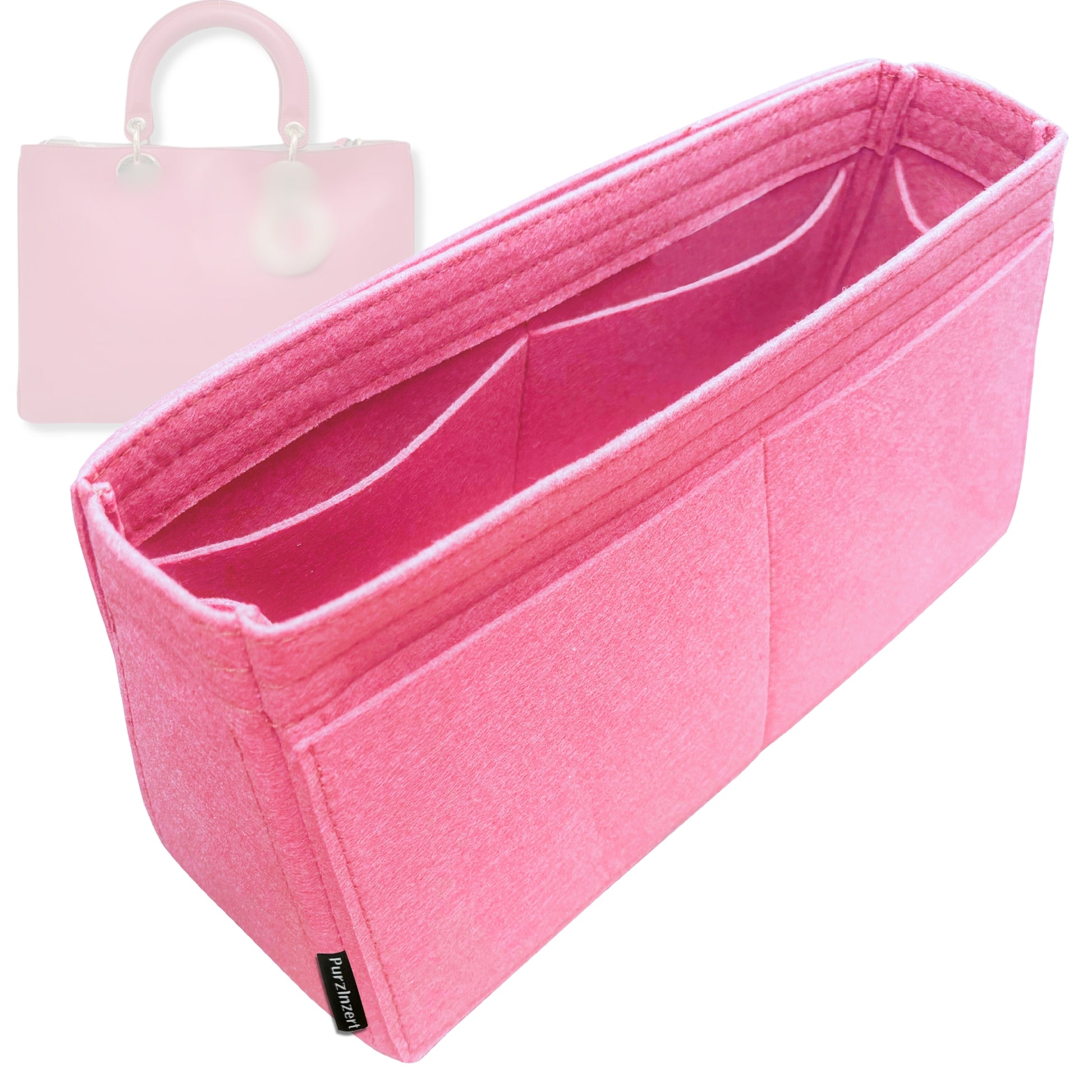 Bag Insert for (Dior, Diorissimo Small Bag) Organizer Tote Purse Organiser Liner Shaper [Premium Felt Material]